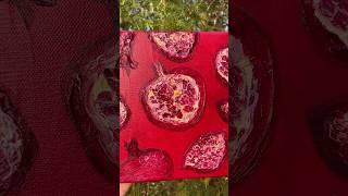 Pomegranate oil painting ️ #artwork #artonyoutube #artreveal #artinspiration