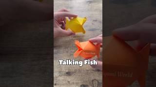 EASY ORIGAMI TALKING FISH | DIY ORIGAMI TALKING FISH STEP BY STEP