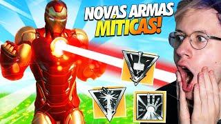 GAMEPLAY INSANA COM AS *NOVAS* ARMAS MÍTICAS  - FORTNITE