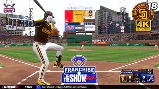 MLB The Show 24 San Diego Padres vs Atlanta Braves | Tatis Jr. vs Acuña Jr. | Franchise #18 - PS5 4K