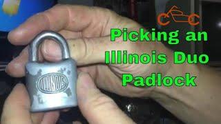 Picking an Illinois Duo Padlock - Lock Pickers United Competition  Entry