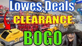 Lowe's Clearance and Sales Plus New Dewalt Tools and Halloween Peek a BOO