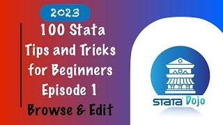 100 Stata Tips and Tricks for Beginners. Episode 1 of 100. How to use browse and Edit commands