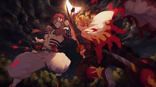 Demon Slayer || Rengoku vs Akaza || Full Fight In English dubbed