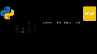 2048 GAME IN PYTHON WITH SOURCE CODE