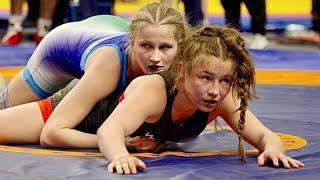 U15 Tereza Tkachyshyn (UKR) vs Matylda Dziadoszek (POL) 50kg final! Womens wrestling. B-cam-man