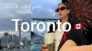 toronto vlog | dinner at CN tower, niagara falls, apartment tour, exploring canada for a month