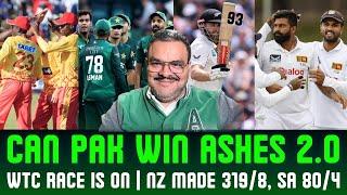 Can Pakistan win Ashes 2.0? WTC race is on, NZ made 319/8, SA 80/4, Australian players under fire