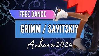 Darya GRIMM / Michail SAVITSKIY (GER) | Junior Ice Dance Free Dance | Ankara 2024