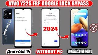 New Method 2024  Vivo Y22s (Android 14) Frp Google Lock Bypass  Without Pc  Vivo Y22s Frp Unlock