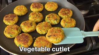 Vegetable cutlet recipe | Easy and quick veg cutlet | Kids lunch box | Tea time snack