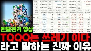 테슬라 TQQQ SOXL TMF 미국주식 "TQQQ 는 쓰레기 이다" 라고 말하는 진짜 이유. ( 멘탈관리 영상, 매수의 위치 )