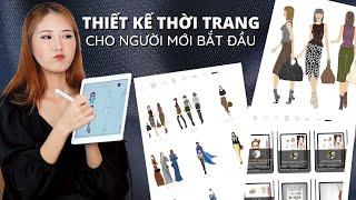 Thiết kế thời trang cho người mới bắt đầu siêu đơn giản bằng APP điện thoại | From Sue