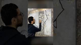 Stunning Wall Mural with Putty 