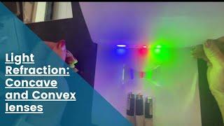 Refraction of light through convex and concave lenses. How lenses work
