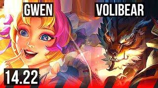 GWEN vs VOLIBEAR (TOP) | KR Master | 14.22