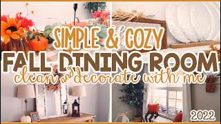 NEW 2022 FALL DECORATE WITH ME│SIMPLE AND COZY FALL DINING ROOM DECOR│FALL DECOR IDEAS