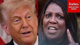 JUST IN: Trump Reacts To Letitia James's Claims About Alleged Mortgage Fraud
