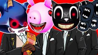 Sonic.EXE & Roblox Piggy.EXE & Cartoon Cat.EXE & Multi Siren Head - Coffin Dance Song (Astronomia)