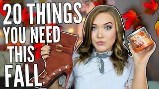 20 Things You NEED This Fall // Fall Essentials | Cicily Boone