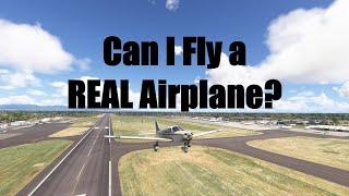Can I Fly a REAL Airplane? | IslandSimPilot Goes Flying | Microsoft Flight Simulator vs. Real Flying