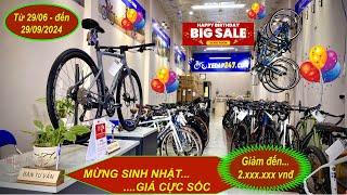 Xe Đạp 247 || Siêu SALE tháng Sinh Nhật lớn nhất năm giá cực sốc giảm đến 2xxx || Tel. 0973.68.68.11