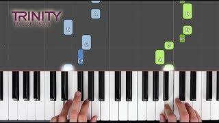 Allemande / TRINITY Piano Grade 1 2018-2020 / Synthesia 'live keys' tutorial