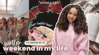 winter weekend in my life ️ VLOGMAS EP12 | *festival of lights* *dance* *studying* *family time*