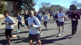 Start of the Pueblo Spring Runoff 10-mile and 10K races, March 4, Pueblo, Colo