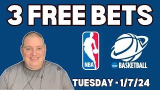 Tuesday 3 Free Picks & Betting Predictions - 1/7/25 l Craig's Picks & Parlays l #bettingpicks