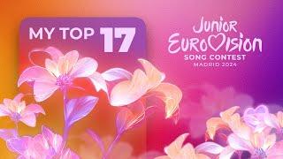 Junior Eurovision 2024: MY TOP 17 (All entries) – katzlang  | JESC 24