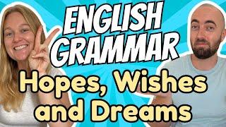 How to Talk about my 2025 Goals in English: Hopes Wishes and Dreams New Year's Resolutions & Grammar