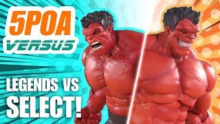 BEST RED HULK! Hasbro Marvel Legends Deluxe vs Diamond Select Action Figure Review