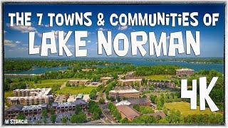 Lake Norman - The 7 Towns & Communities 4K  (DJI Mavic Air 2 Footage) The Inland Sea Towns!!