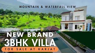 "Stunning 3BHK Villa for Sale in Karjat | Mountain & Waterfall Views | Luxury Living"  9773181911