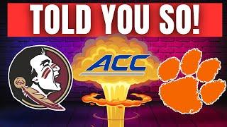 Source LEAKS BOMBSHELL on ACC vs FSU & Clemson! Who WON?