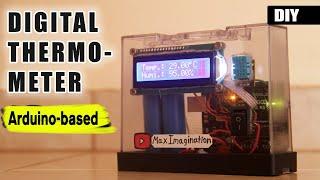 DIY Digital Thermometer | Temperature & Humidity Display | Step-by-step Arduino Project