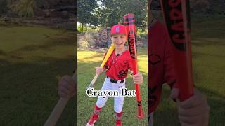 Design your own Crayon Bat day! #baseballlife #baseball #baseballlove #pencilbat #crayonbat