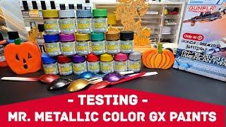 Testing Mr. Metallic Color GX Paints - Beautiful Metallic Colors - Easy To Spray