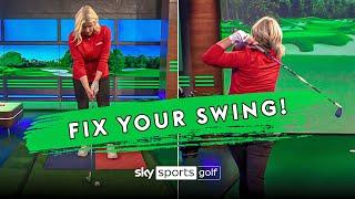 How to hit a ball SUPER straight and far! FIX YOUR SWING! | Audi Performance Zone