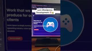 Learn WordPress Development #website #onlineearning #onlineearning #wordpressdevelopment #wordpress