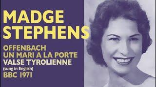 Madge Stephens sings a poised and proper Offenbach waltz song