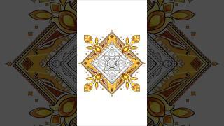 Mandala Coloring Timelapse  Relaxing Art Video #shorts