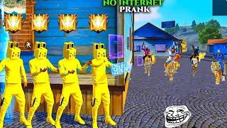 Golden Buddy No Internet Prank | FREE FIRE FUNNY GAMEPLAY | NADIYA FF