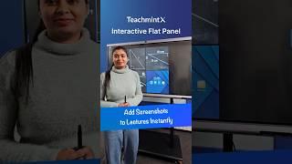 Interactive Flat Panel with Advanced Screen Capture Feature.