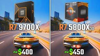 RYZEN 7 9700X vs RYZEN 7 5800X3D | Test in 6 Games