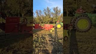 How a farmer makes square bales