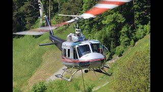 Bell 205A1++ HB-XXU  Aerial Work Helicopter 4K