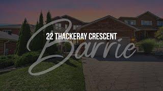 FOR SALE - 22 Thackeray Crescent Barrie, Ontario