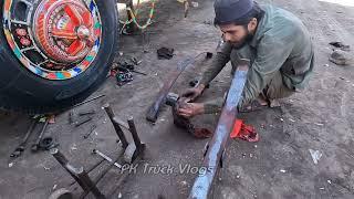 Overload Truck To Destory The Kamni Amazing proess To Repair Kamni In Local workshop PK TRUCK VLOGS